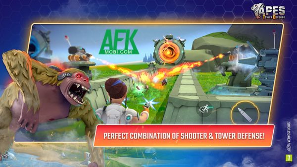 Bảo vệ nền văn minh nhân loại trước bọn vượn máy trong game Apes TD afkmobi apestd 1jpg