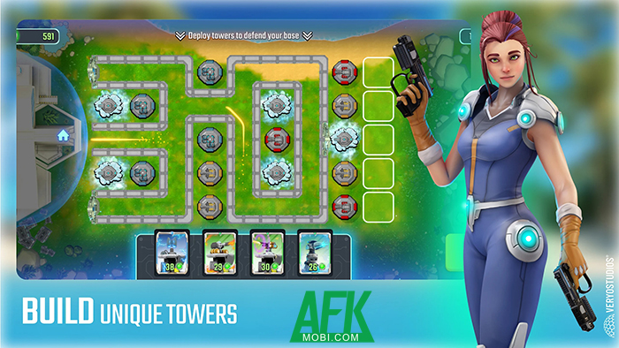 Bảo vệ nền văn minh nhân loại trước bọn vượn máy trong game Apes TD 2