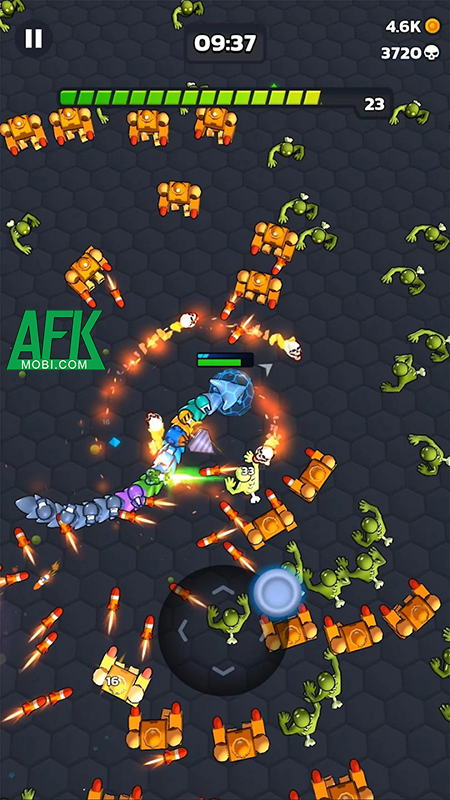 Trở thành rắn săn mồi khổng lồ trong game Battle Snakes 3