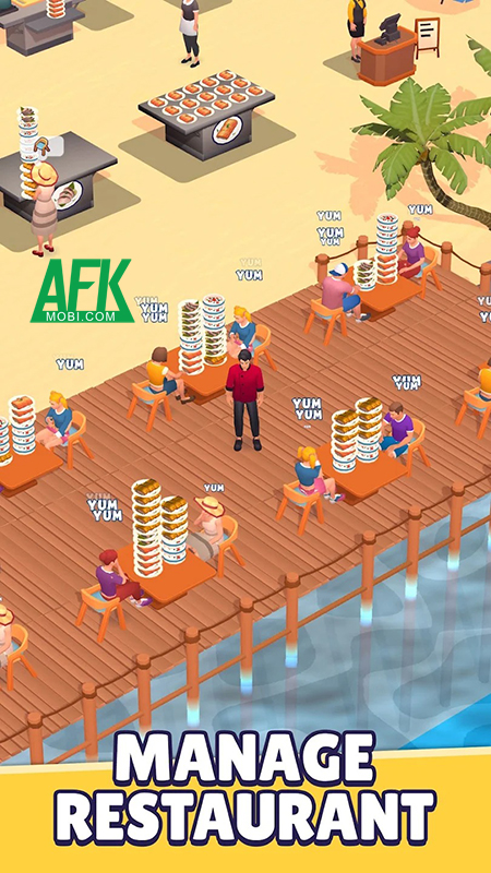 Trở thành ông chủ nhà hàng buffet bãi biển ngoài trời trong game Beach Buffet 0