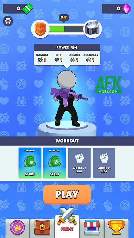 Bắt đầu hành trình huấn luyện lính đánh thuê của bạn trong Brawlers Arena - Idle Battle 2