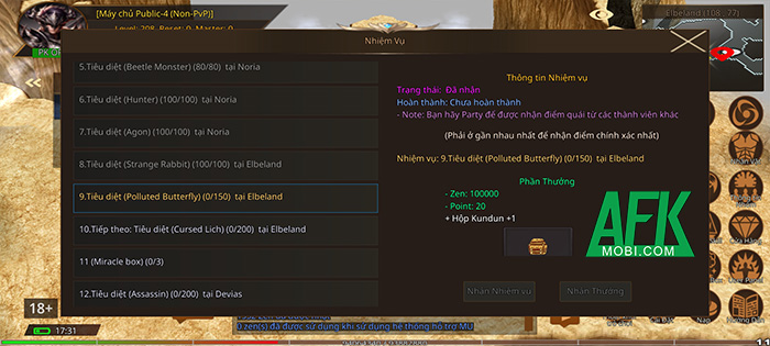 Một số mẹo giúp các tân thủ có thể cày cấp nhanh trong game Era of Lorencia 0