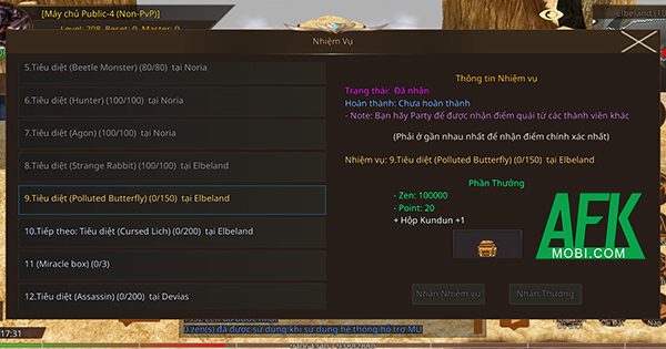 Một số mẹo giúp các tân thủ có thể cày cấp nhanh trong game Era of Lorencia 42 Một số mẹo giúp các tân thủ có thể cày cấp nhanh trong game Era of Lorencia afkmobi cachcaycaperaofl 1jpg