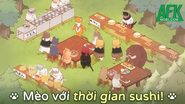 Cat Garden – Trùm phố ẩm thực chủ đề Mèo đáng yêu afkmobi cat garden gameplay anh 1jpg