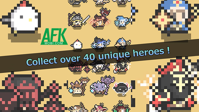 DoTapQuest đưa bạn dẫn dắt các anh hùng pixel chibi chiến đấu với bọn quái vật 1