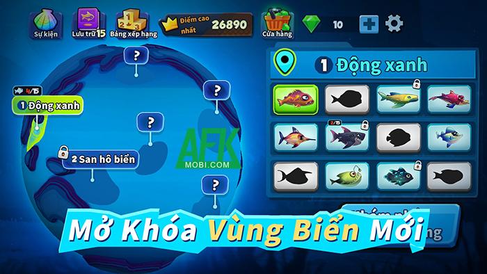 Fish Clash - Cá Lớn Nuốt Cá Bé game casual sinh tồn lấy cảm hứng từ Feeding Frenzy 2 Fish Clash - Cá Lớn Nuốt Cá Bé game casual sinh tồn lấy cảm hứng từ Feeding Frenzy 2