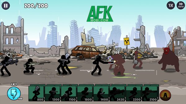 Hero Wars 2 Fighter Of Stick cho bạn cùng các anh hùng người que bảo vệ thành phố afkmobi herowar2fighterofstick 1jpg