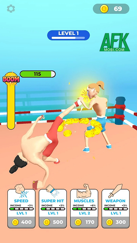 Mời bạn vào Idle Fighting Boxer - Clicker rèn luyện trở thành tay đấm bốc vô địch thế giới 0