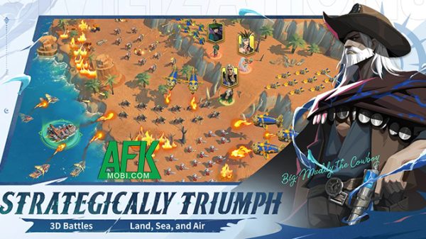 Mời bạn vào King of Wonders chọn nền văn minh, xây dựng đế chế! afkmobi king of wonders gameplay anh 1jpg