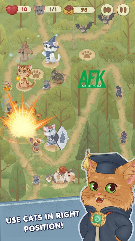 Cùng các chú Mèo ngăn chặn cuộc xâm lược của Chuột trong Meow Tower Defense 3 Cùng các chú Mèo ngăn chặn cuộc xâm lược của Chuột trong Meow Tower Defense 3