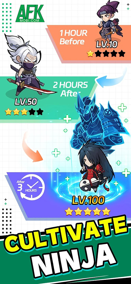 Rèn luyện trở thành bậc thầy nhẫn giả trong game Clicker Ninja: Idle Adventure 1