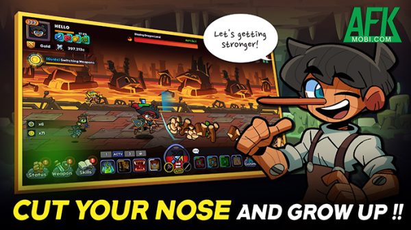 Pinocchio Hero : IDLE RPG – Khi cậu bé người gỗ Pinocchio hóa thân thành người hùng 42 Pinocchio Hero : IDLE RPG – Khi cậu bé người gỗ Pinocchio hóa thân thành người hùng afkmobi pinocchio hero idle rpg gameplay anh 1jpg