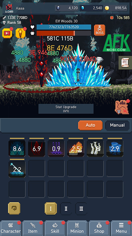 Nhập vai chàng hiệp sĩ bị quỷ hóa trong game The Demonized: Idle RPG 2