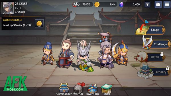 Three Kingdoms Tempest game đấu tướng chiến thuật lấy bối cảnh Tam Quốc quen thuộc afkmobi three kingdoms tempest gameplay anh 3jpg
