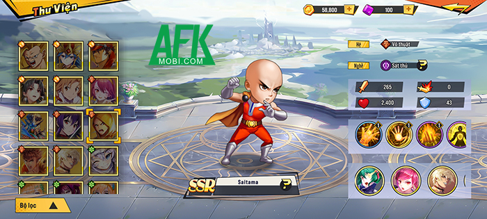 Top 5 tướng SSR mạnh nhất giai đoạn đầu game Chiến Binh AFK 3