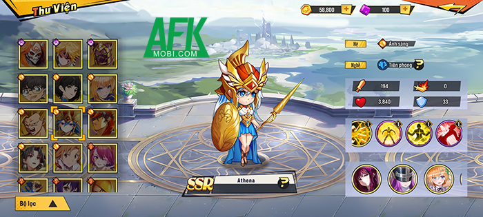 Top 5 tướng SSR mạnh nhất giai đoạn đầu game Chiến Binh AFK 4