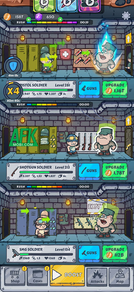 Rèn luyện quân đội một cách nhàn hạ trong Train Army: Military Empire 2 Rèn luyện quân đội một cách nhàn hạ trong Train Army: Military Empire 2