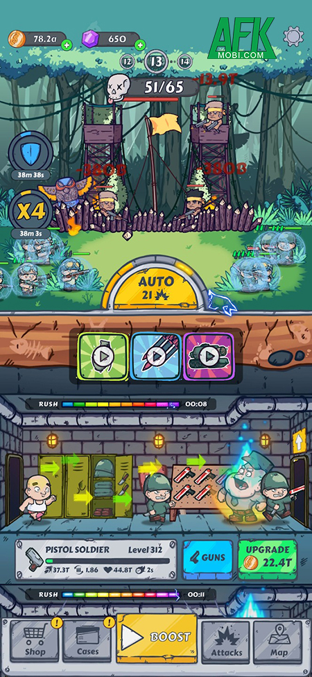 Rèn luyện quân đội một cách nhàn hạ trong Train Army: Military Empire 1 Rèn luyện quân đội một cách nhàn hạ trong Train Army: Military Empire 1