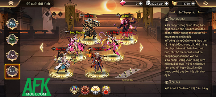 Cách để sở hữu một đội hình đánh đâu thắng đó trong game Chiến Hồn Tam Quốc 3