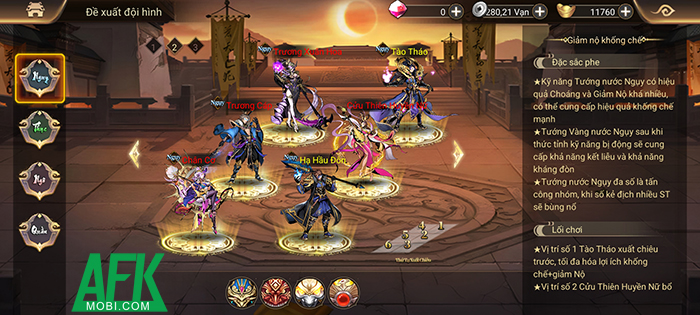 Cách để sở hữu một đội hình đánh đâu thắng đó trong game Chiến Hồn Tam Quốc 0