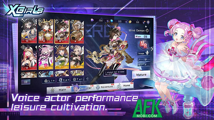 X Girls game chiến thuật cho phép bạn thu thập và dẫn dắt các nữ anh hùng xinh đẹp 2