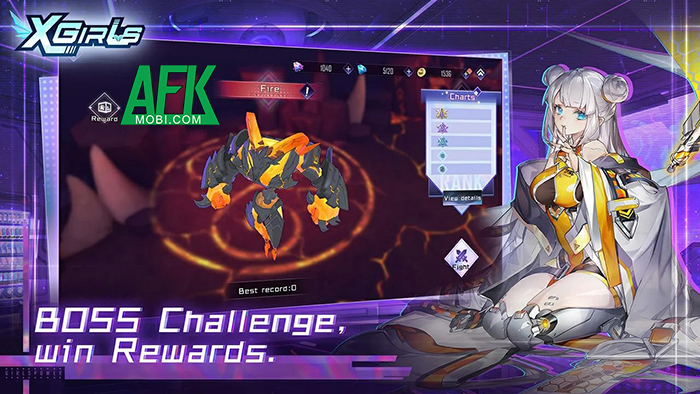 X Girls game chiến thuật cho phép bạn thu thập và dẫn dắt các nữ anh hùng xinh đẹp 4