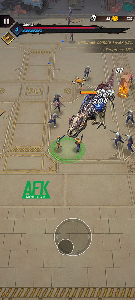 Zombisaurs Survival đưa bạn chiến đấu sinh tồn trước bọn Zombie và Khủng long 1