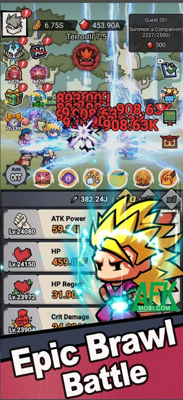 Brawl Heroes - Idle RPG cho phép bạn chiêu mộ đủ kiểu nhân vật trên đời để đi cảnh tiêu diệt quái vật 2 Brawl Heroes - Idle RPG cho phép bạn chiêu mộ đủ kiểu nhân vật trên đời để đi cảnh tiêu diệt quái vật 2