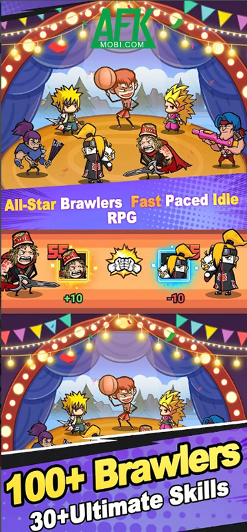 Brawl Heroes - Idle RPG cho phép bạn chiêu mộ đủ kiểu nhân vật trên đời để đi cảnh tiêu diệt quái vật 3 Brawl Heroes - Idle RPG cho phép bạn chiêu mộ đủ kiểu nhân vật trên đời để đi cảnh tiêu diệt quái vật 3