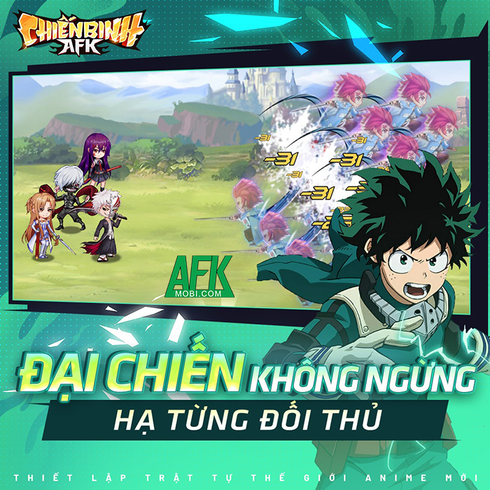 Game anime đa vũ trụ Chiến Binh AFK mở đăng ký sớm 2 Game anime đa vũ trụ Chiến Binh AFK mở đăng ký sớm 2