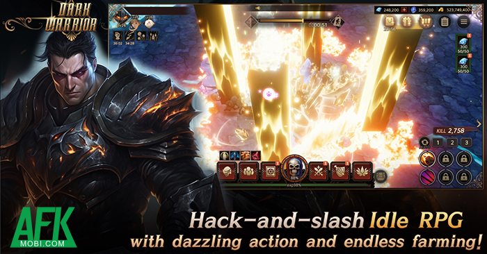 Dark Warrior Idle - Game nhập vai chặt chém cày ngục tối như Diablo, Path of Exile 0