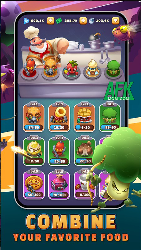 Vào Food Fight TD: Tower Defense bảo vệ căn bếp trước bầy côn trùng ăn vụng 1