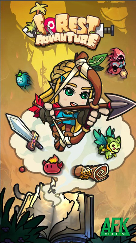 Bước vào cánh rừng bí ẩn trong game Forest Adventure: Idle RPG 2