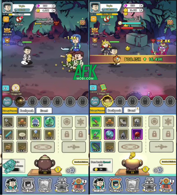 Idle Alchemy game nhập vai đấu tướng rảnh tay gây cười cực mạnh 2