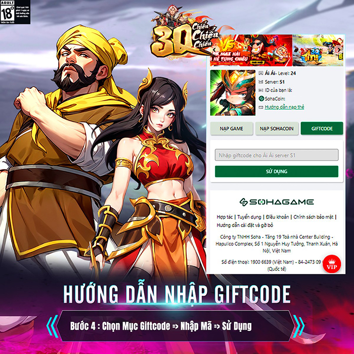 Tổng hợp gift code game 3Q Chiến Chiến Chiến mới nhất trong tháng 0