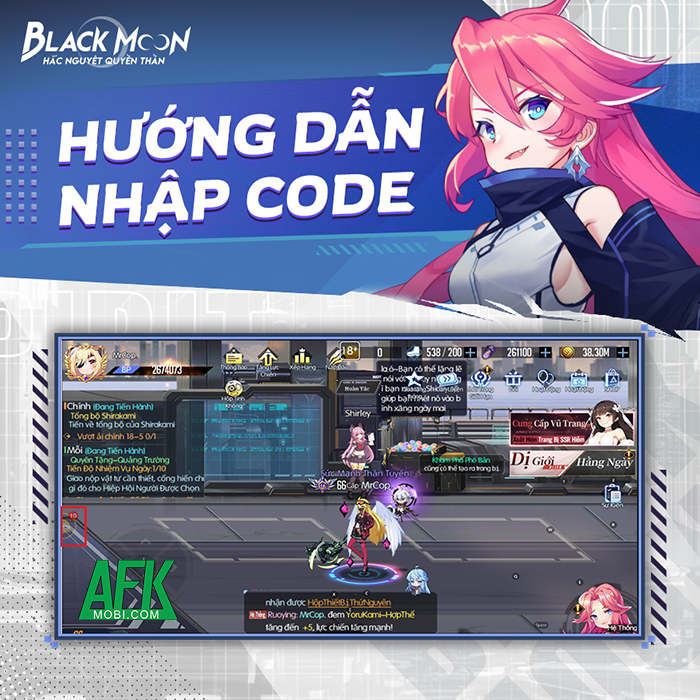 AFKMobi tặng nhiều gift code game mobile Hắc Nguyệt Quyền Thần DzoGame giá trị 0