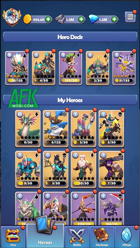 Idle Sky Village – Hero Merge: Ghép đội anh hùng, đánh bại quái vật 1