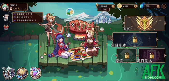 Đánh bại quái vật, thăng cấp kỹ năng với game Legendary Journey 2 3