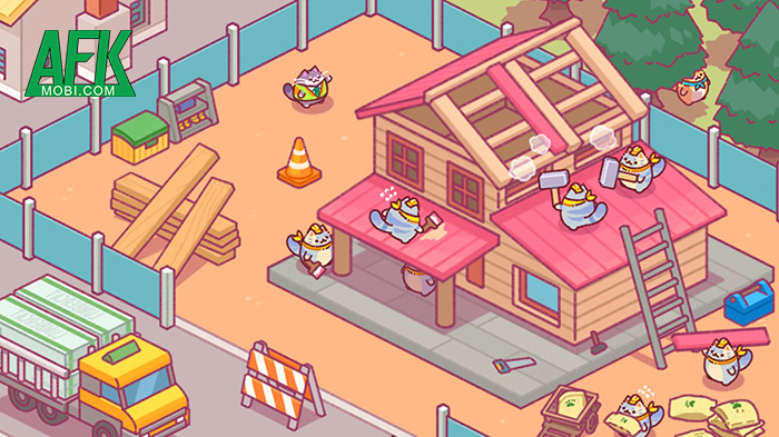Game Lumbercat : Idle Tycoon kể về những chú Mèo chăm chỉ 1