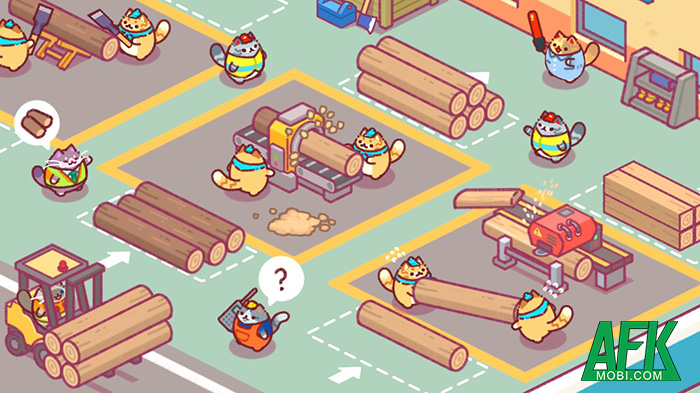Game Lumbercat : Idle Tycoon kể về những chú Mèo chăm chỉ 0