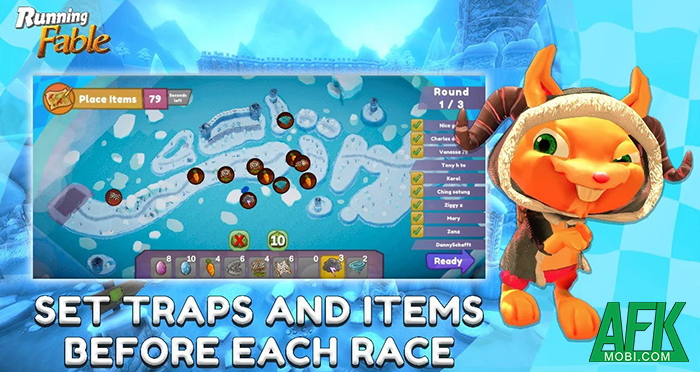 Game đua xe vui nhộn Running Fable tái hiện cuộc thi Rùa và Thỏ 1