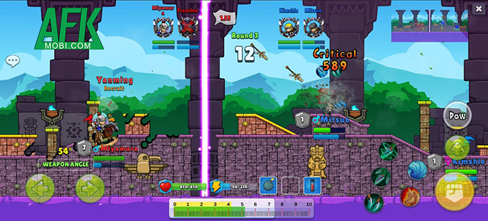 Toss Kingdom Multiplayer game bắn súng canh tọa độ không cần chờ lượt 2