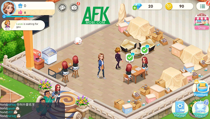 Đánh giá Hello Café game kinh doanh quán Cà phê chất lượng của VNGGames 3