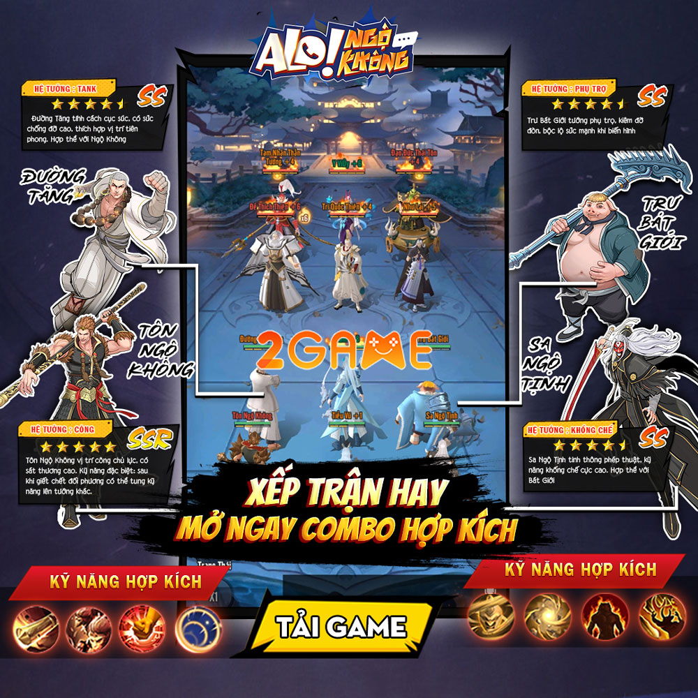 Lối chơi đỉnh cao của game chiến thuật Alo Ngộ Không