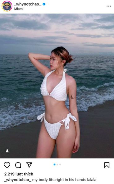 Vừa diện bikini gợi cảm, "rich kid" Chao còn đăng "caption" gợi hình cực mạnh - Ảnh 2. Vừa diện bikini gợi cảm, "rich kid" Chao còn đăng "caption" gợi hình cực mạnh - Ảnh 2.
