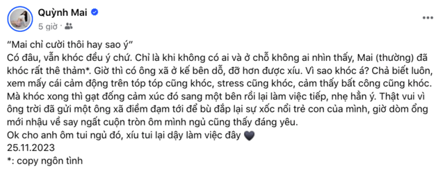 Sau một tháng kết hôn, Mai Dora bất ngờ chia sẻ chuyện thầm kín - Ảnh 4. Sau một tháng kết hôn, Mai Dora bất ngờ chia sẻ chuyện thầm kín - Ảnh 4.