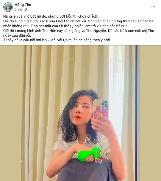 Tự khoe hình ảnh bản thân trước PTTM, lý do Thơ Nguyễn quyết tâm "dao kéo" là đây - Ảnh 1.