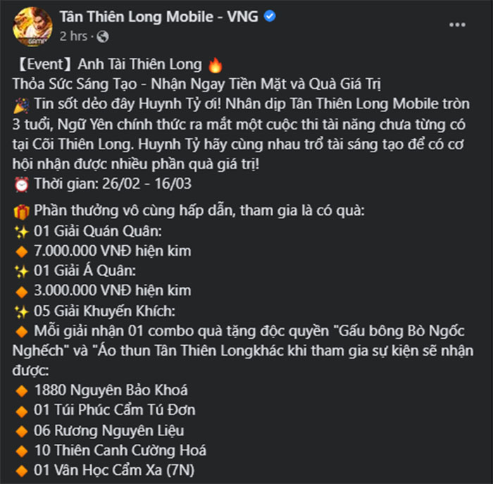 Anh Tài Thiên Long có gì hot mà cộng đồng Tân Thiên Long Mobile VNG đang bàn tán không ngừng? anh tai thien long tan thien long mobile vng 3