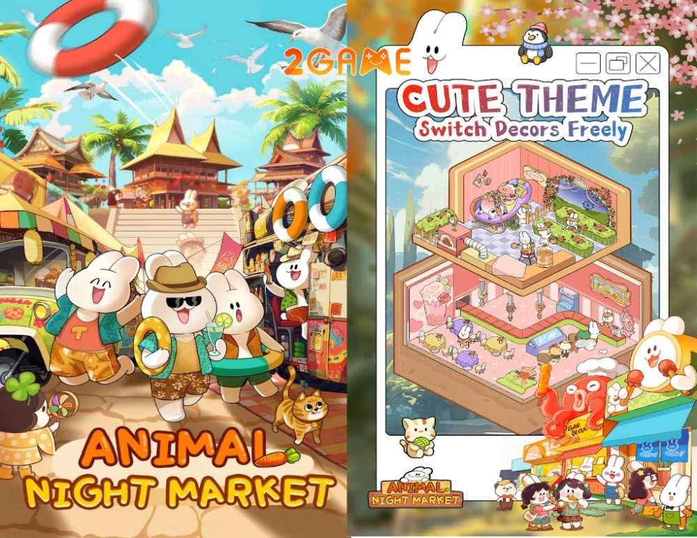 Animal Night Market – Game mô phỏng quản lý cực chill animal night market 1