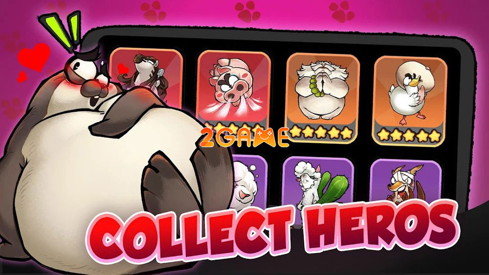 Những loài động vật trong game nhập vai Animal Rumble: Idle RPG